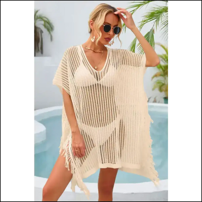 Wings Fringe Trim: Because Every Angel Deserves a Spotlight Moment 😇✨ - Apricot / one Size - Cover-ups