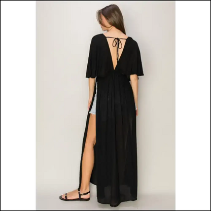 I’m not Saying a Snack but this Tie Maxisplit Might be Dinner! - Cover-ups
