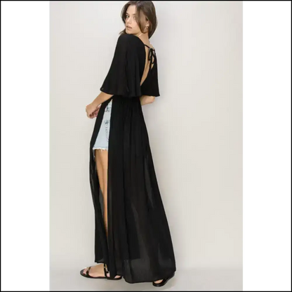 I’m not Saying a Snack but this Tie Maxisplit Might be Dinner! - Cover-ups