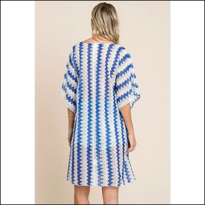 Tied Striped Plunge: your Beach Day’s Best Kept Secret (no Sunscreen Needed!) 🌞 - Cover-ups