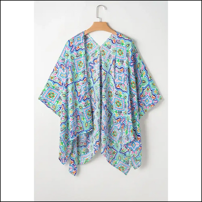 White Boho Floral Kimono: Garden Goddess (needful Things) 🌼💀 - Cover-ups