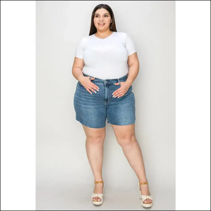 Judy Blue High Waist Slim Fit Denim Shorts