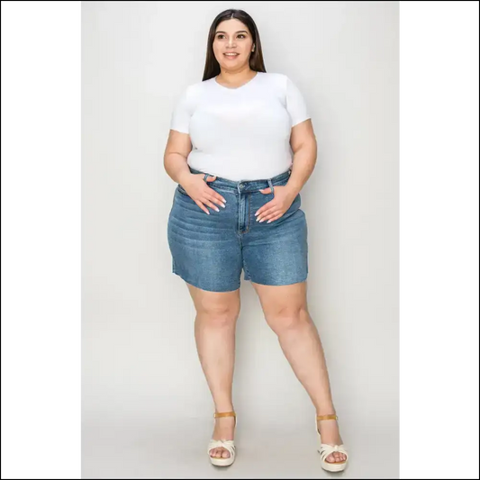 Judy Blue High Waist Slim Fit Denim Shorts