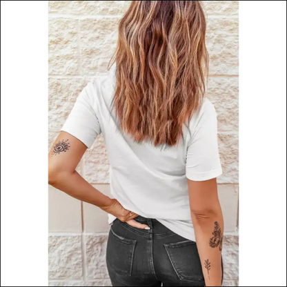 White Nashville Guitar Graphic T-shirt - Tees