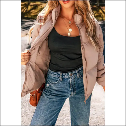 Apricot Pink Puffer Jacket: so Cozy Youll Ghost your Ex 👻 Needful Things Jackets