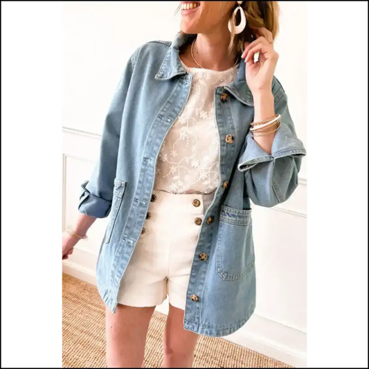 Dusk Blue Denim Jacket: so Comfy Youll Forget Pants! - s - Jackets
