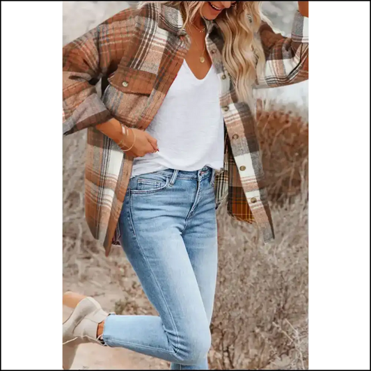 Gold Flame Grey Plaid Flannel Shacket: so Hot 🔥 Youll Spontaneously Combust! Needful Things / s Jackets