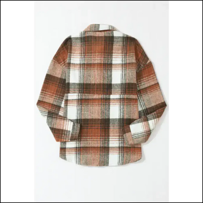 Gold Flame Grey Plaid Flannel Shacket: so Hot 🔥 Youll Spontaneously Combust! Needful Things Jackets