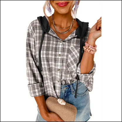 Green Checkered Print Shacket: Fab Check Yourself Before you Wreck Yourself! Needful Things 💚 - Jackets