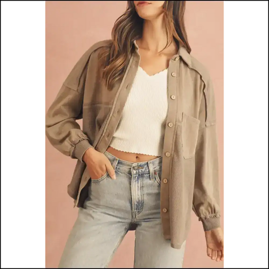 Goat Mineral Wash Shacket: so Ugly It’s Fashionable! 🐐 Needful Things - s - Jackets