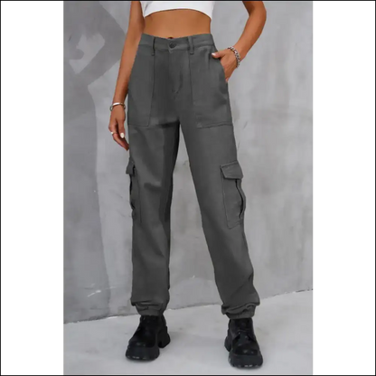 High Waist Jeans: Elevate your Style and Hide Snacks with Pockets! - Dark Gray / s - Jeans