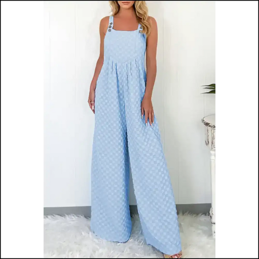 Beau Blue Checkered Jumpsuit: Overalls! Needful Things 😜 / s Jumpsuits
