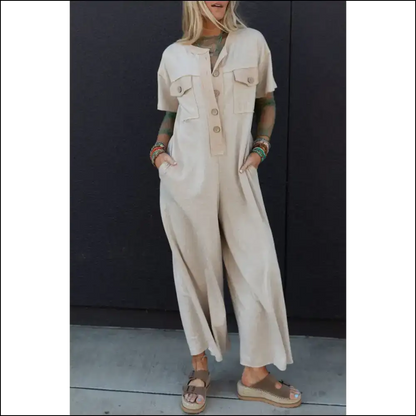 Jet Stream Patchwork Pocket Jumpsuit / s Jumpsuits