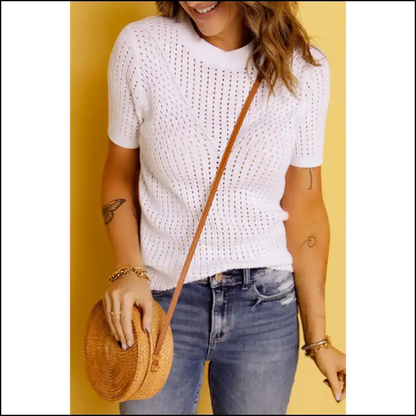 Holy Chic White Hollow! Needful Things Knit Top! 💀🔥 - s - Tops