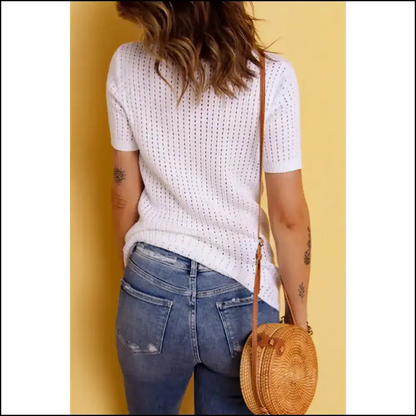 Holy Chic White Hollow! Needful Things Knit Top! 💀🔥 - Tops