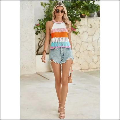Needful Things: Wavy Striped Rescue Mission! Multicolour is! Knit Tops