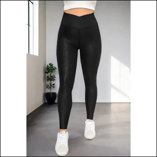 Sassy Black Leather Leggings: Warning May Cause Excessive Sass 🖤 Needful Things - s - Leggings