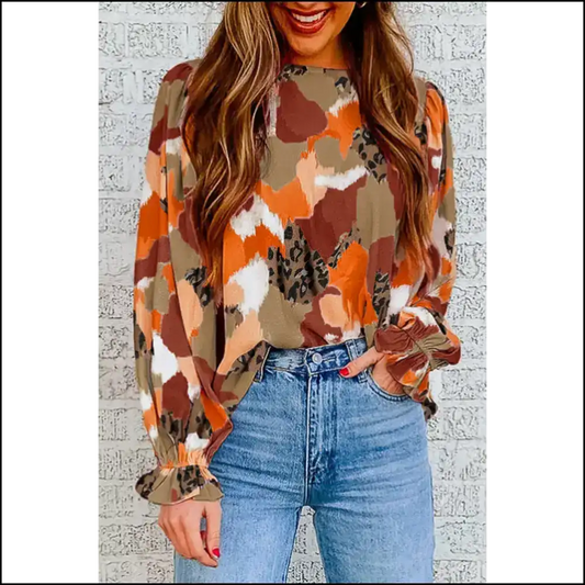 Frill Long Sleeve: Boho Needful Things! 💀🌈 - Multicolor / s - Sleeve Tops