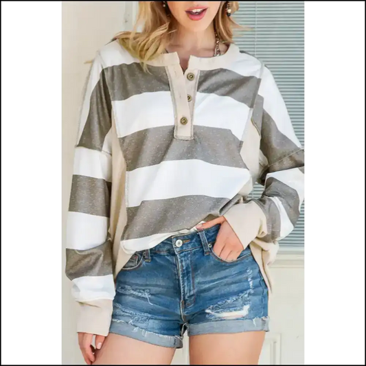 Stripes Long Sleeve: Slay All Day the Needful Things Way 💅 Multicolor - s - Sleeve Tops
