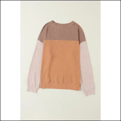 Black Ribbed Color Block Top: Look Good Feel Alive! 💀 Needful Things - Long Sleeve Tops