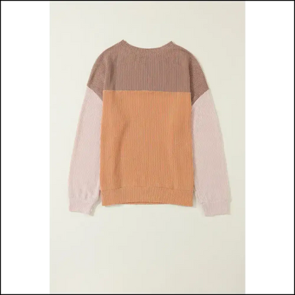 Black Ribbed Color Block Top: Look Good Feel Alive! 💀 Needful Things - Long Sleeve Tops