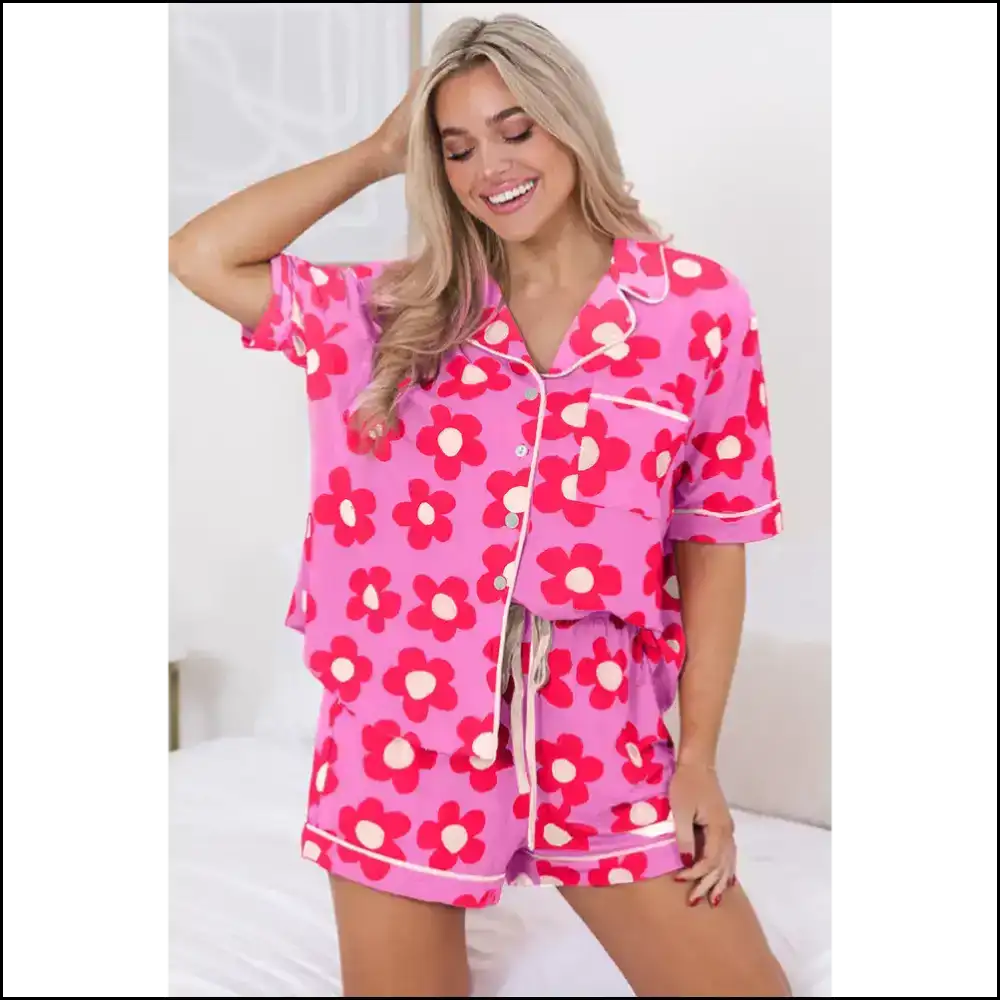 Floral Dreams Pajama Set: Bloom in Bed with Needful Things 😴 - Green / s - Loungewear Set