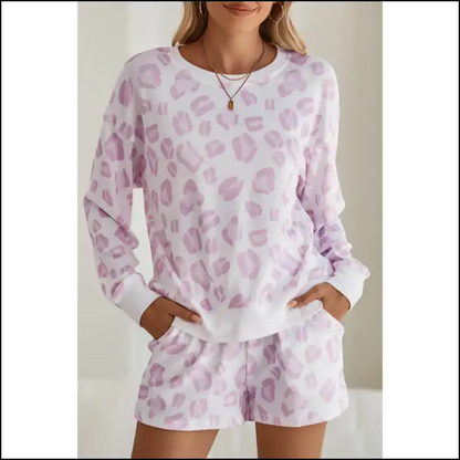 Pink Leopard Print Pajama Set: Unleash your Inner Needful Things Wild Child 🐆 / s Loungewear Set
