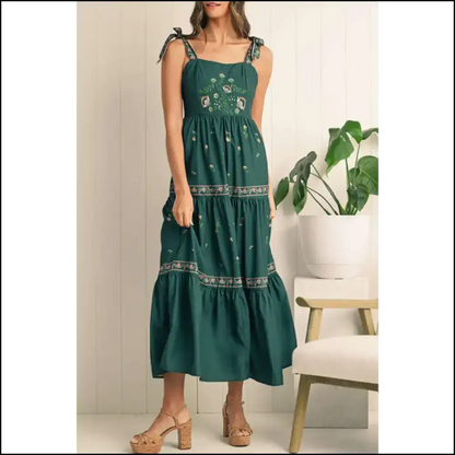 Blackish Green Boho Dress: I’m Cute Ok? 😜 Needful Things - s - Maxi Dresses