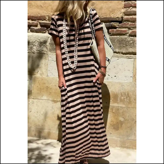 Chic Black Striped Maxi Dress: Sexy & Ready to Slay 🖤 Stripe / s Dresses