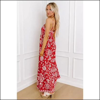 Needful Things: Red Floral Dress Prepare for Compliments 💃 Maxi Dresses