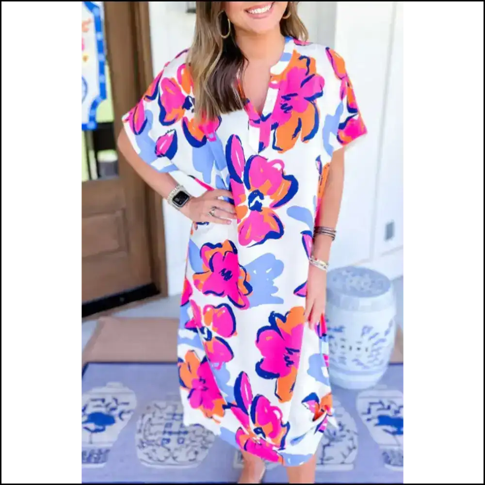 Floral Midi Dress: Garden Party or Apocalypse? 🌼 Needful Things - Multicolour / s - Dresses