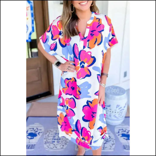 Floral Midi Dress: Garden Party or Apocalypse? 🌼 Needful Things - Multicolour / s - Dresses