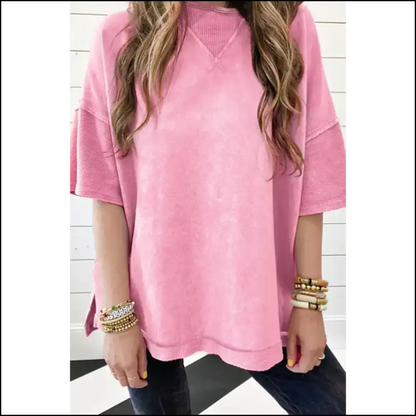 Strawberry Pink Oversized Tee: I’m Cute (mineral Wash Needful Things) 🍓 - t Shirt