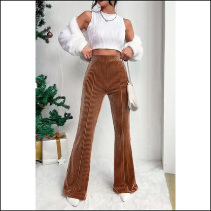 Chestnut High Waist Pants: Corduroy Bootylicious 🌰 Pants