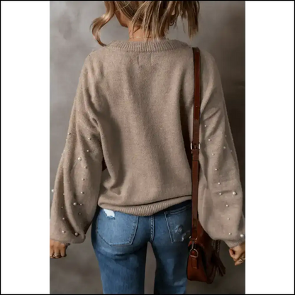 Smoke Show Sweater: Plus Size Pearl Pullover Perfection from Needful Things! 💀 - Sweaters&cardigans