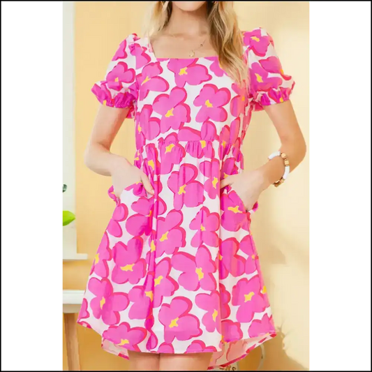 Rose 60s Floral: Groovy Baby(doll)! 🌼 Needful Things / s Short Dresses