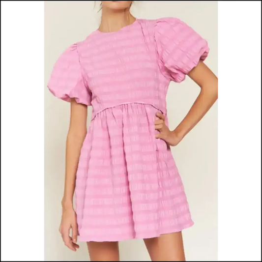 Bonbon Bubble Sleeve: Dress so Good It’s Almost Illegal 😈 / s Short Dresses