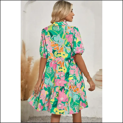 Pink Floral Puff of Babydoll Bliss: Needful Things 🌸 Warning: May Cause Extreme Cuteness Short Dresses