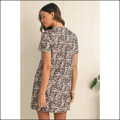 Needful Things: Brown Leopard Print Dress – so Wild it has Pockets! 🐆 - Short Dresses