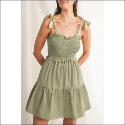 Laurel Green Mini Dress: Cotton Candy Confidence 👗 Needful Things - s - Short Dresses