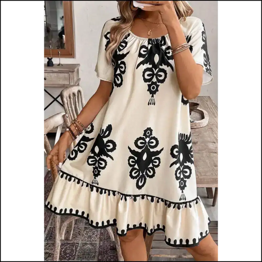 Needful Things: Ruffle Mini Dress ?Boho Sass Explosion 💥 Apricot / s Short Dresses