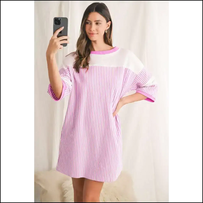 Phalaenopsis Striped Mini Dress: Cake Friendly Fashion! 🍰 Needful Things / s Short Dresses