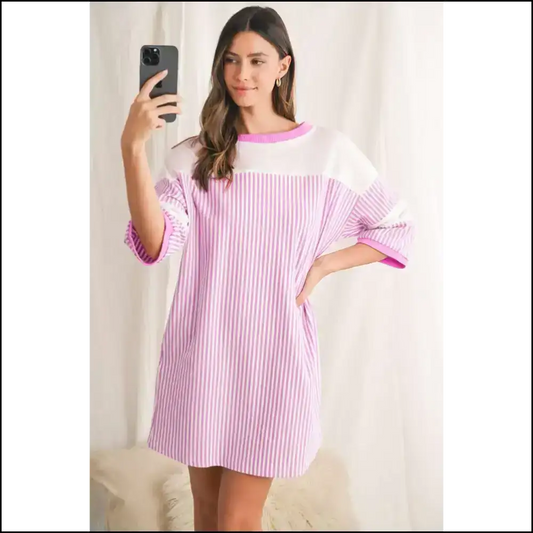 Phalaenopsis Striped Mini Dress: Cake Friendly Fashion! 🍰 Needful Things / s Short Dresses