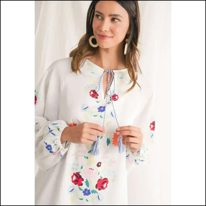 White Boho Floral Mini Dress: so Cute It’s Practically Illegal 😇 Short Dresses