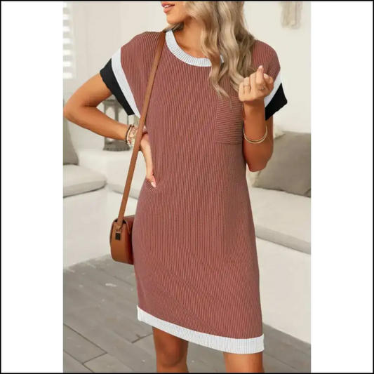 Moonlight Jade Colorblock: Needful Things Slay Dress 💅 Short Dresses