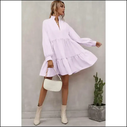 Pink Frill Dress: Neckline Chic! Needful Things 😉 Short Dresses