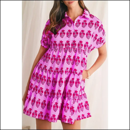 Sachet Pink Floral Mini Dress: Dressed to Frill at Needful Things 🌸💀 - s - Short Dresses