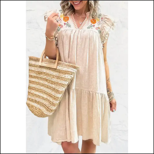 Jet Stream Linen: Dress Like you Own the Place 😈 Needful Things / s Short Dresses