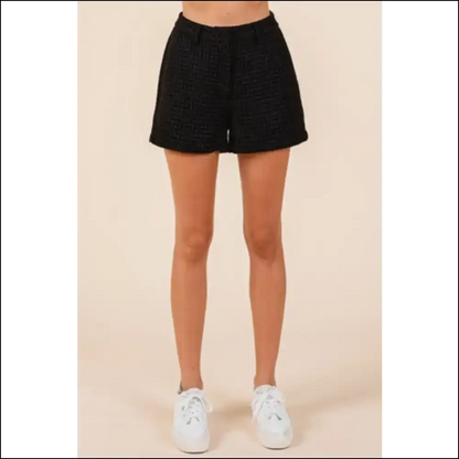 Tweed Chic Classic Shorts with Side Pockets