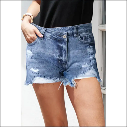 Sky Blue Crossover Waist: Bootylicious Beach Incoming! 🍑 Needful Things / 4 Shorts